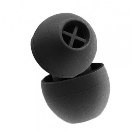 ALMOHADILLAS SILICONA NEGRA MODELO TRUE WIRELESS MEDIANAS (10 UNID.)